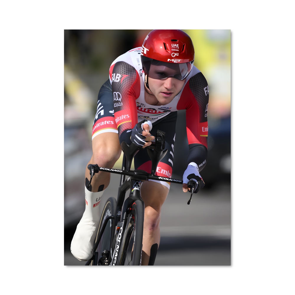 Poster Cycliste Audacieux – affiche Cyclisme